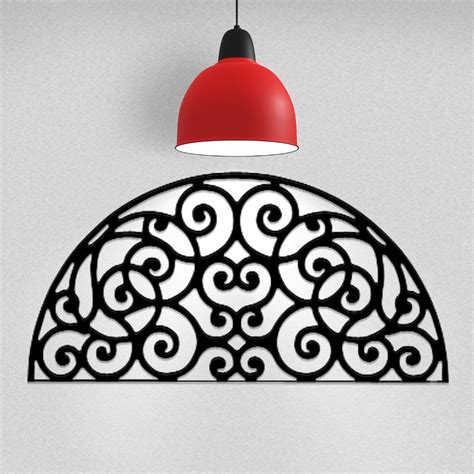 Scrolled Arch | Half-Moon Wrought Iron Wall Decor | Art & Home