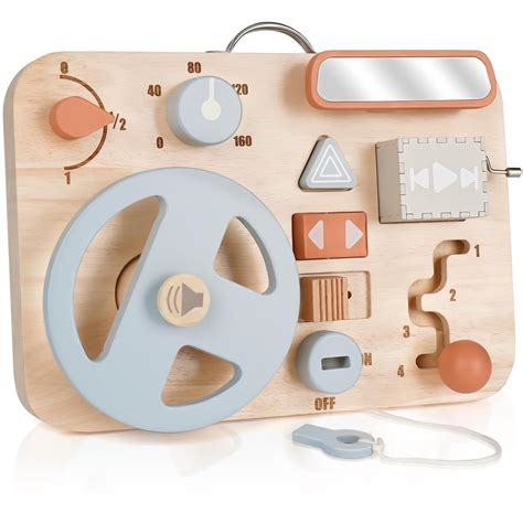 Buy Vanplay Montessori Busy Board for Toddlers - Wooden Montessori Toys ...