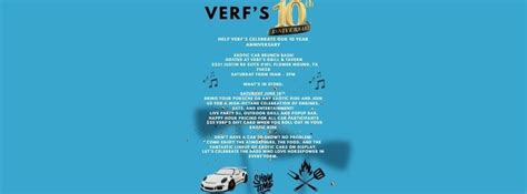 Verfs 10 year anniversary exotic car show, 2221 Justin Road 101, Flower ...