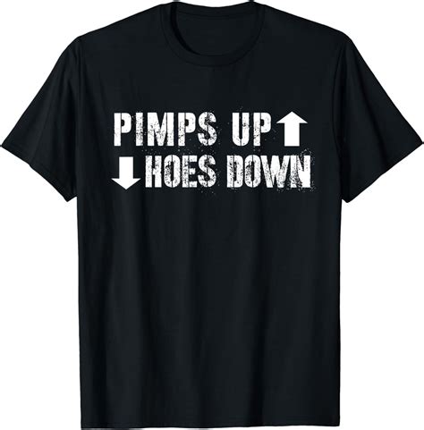 Pimps Up Hoes Down 90s Hip Hop T-Shirt Rap Tee - Walmart.com