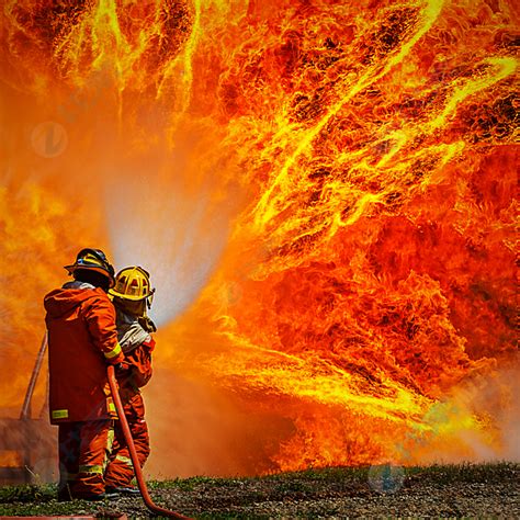 火灾现场消防员高清图片下载-找素材