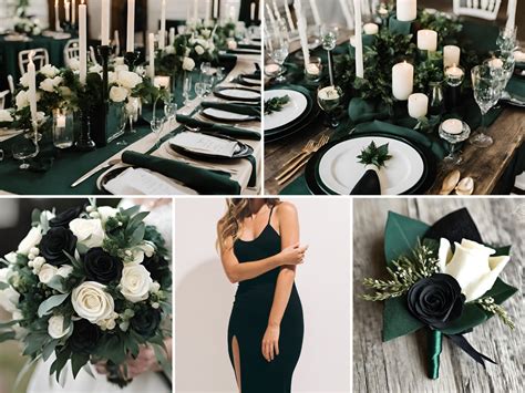 Green and black wedding theme 60 photos - Vianawedding.com