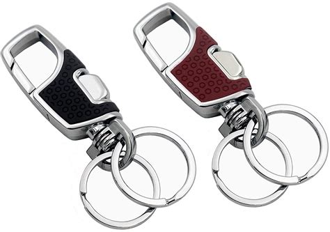 DOCOSS Pack of 2 Metal Antique Keychain for Men, Car, and Bike - Double ...