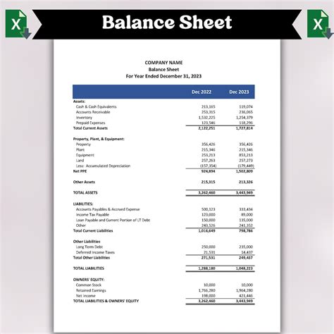 Image result for QuickBooks Balance Sheet Example