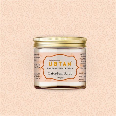 Oat-a-fair Scrub - For Oily Skin – Rejuvenating UBTAN