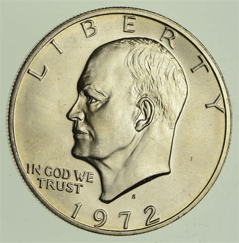 Silver - SPECIALLY MINTED - S Mint Mark - 1972-S - 40% Eisenhower ...