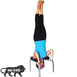 GS Enterprises Yoga Headstand Bench Ideal for Practice Head Stand ...