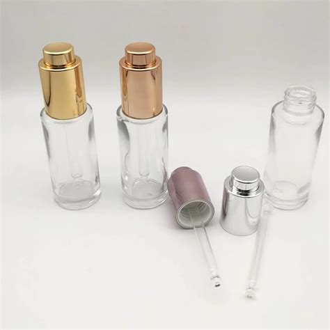 18mm Glossy White Plastic Push Button Down Dropper For 30ml Cylinder ...
