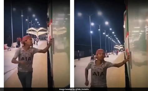 Railway Vendor Chases Moving Train After Passenger Refuses To Pay ...