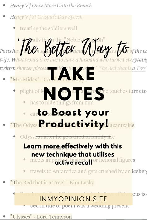 Image result for How to Take Notes Effectively