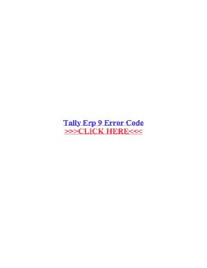 Image result for Tally Error Code 404