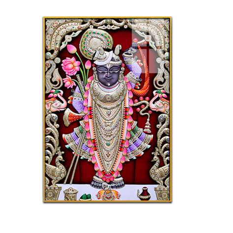 Premium Shreenath Ji Maharaj Acrylic Wall Art – Decors Mantra