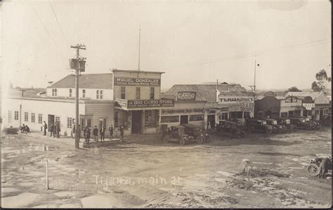 Main street in the city of Tijuana, Mexico before it suffered a ...