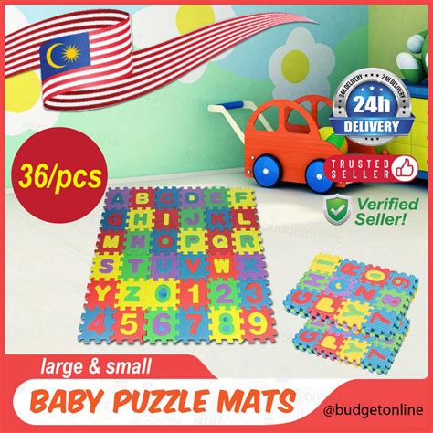 36pcs Styrofoam Numbers & Letters Baby Puzzle Mats Kids Soft EVA Foam ...