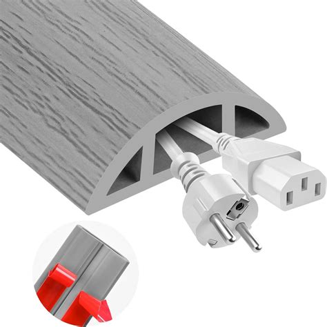 Amazon.com: MYFAMIREA 20FT Floor Cord Cover for Wire Self Adhesive ...