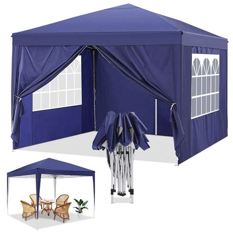 COBIZI Canopy 10x10 Pop Up Canopy Tent Gazebo Pavilion With 3 Sidewalls ...