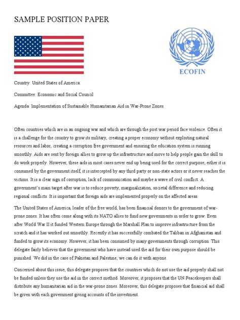 Image result for Position Paper Essay Example