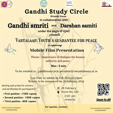 Gandhi Study Circle, Miranda House | *Mobile Film Presentation ...