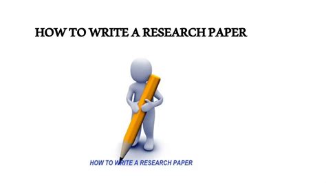 Image result for How to Write Research Paper Presentation