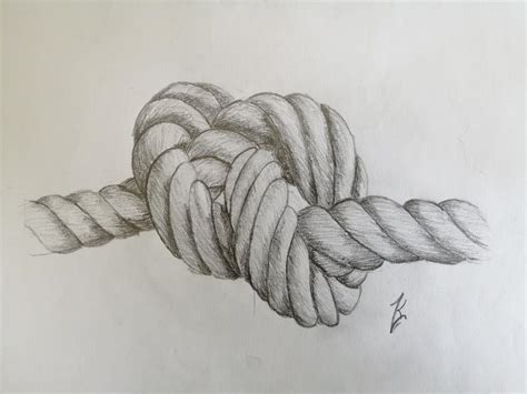 Rope Pencil Drawing at Brain Ervin blog