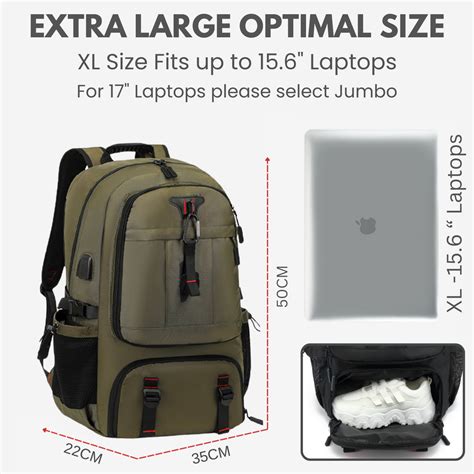 Urban Traveller Extra Large Backpack - XL Expandable with Laptop ...