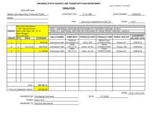 Fillable Online TABULATION DESCRIPTION: Medium and Heavy Duty Trucks ...