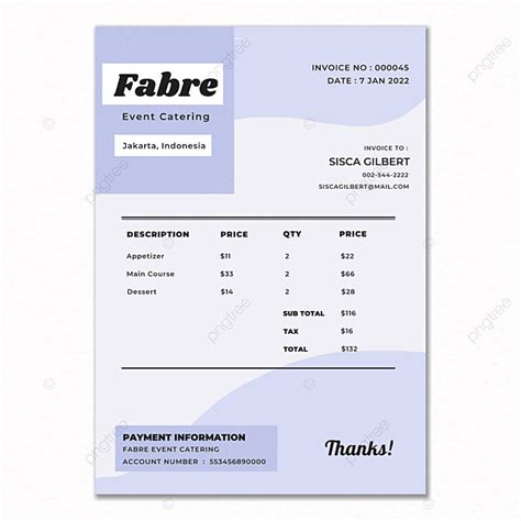 Simple Blue Invoice Excel 的图像结果