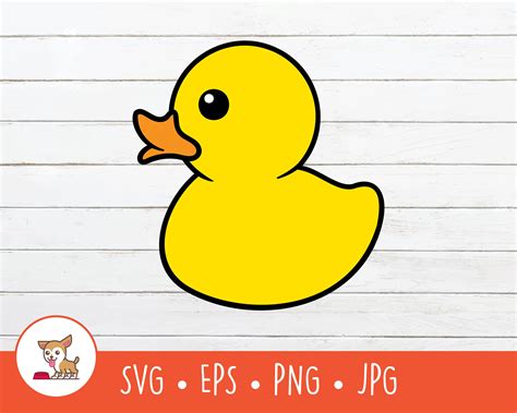 Rubber Duck Clipart, Vector Rubber Duck SVG, Bath Duck Cut File for ...