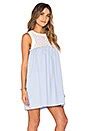 Lucca Couture Eyelet And Poplin Mix Tank Dress in Powder Blue | REVOLVE