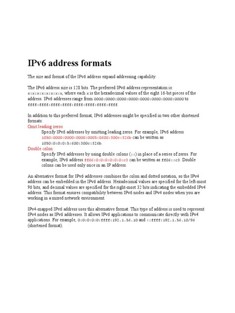 Image result for IPv6 Address Format Example