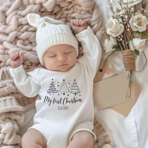 Baby Body My First Christmas With Name, First Christmas, Photoshoot ...