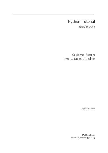 Image result for Python Tutorial PDF