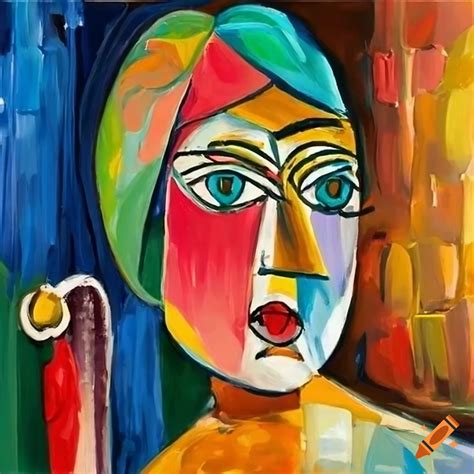Abstract painting by picasso