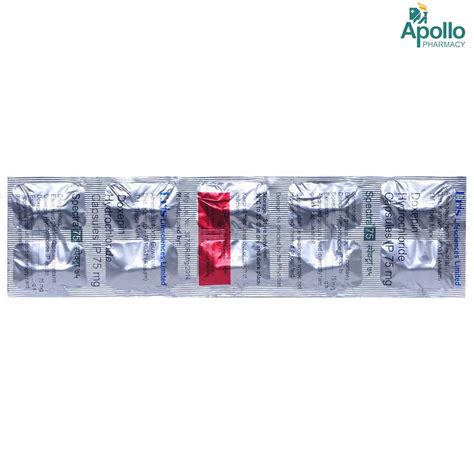 Spectra 75mg Capsule 10's Price, Uses, Side Effects, Composition ...