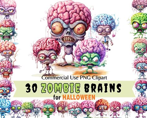 Cartoon Zombie Brain