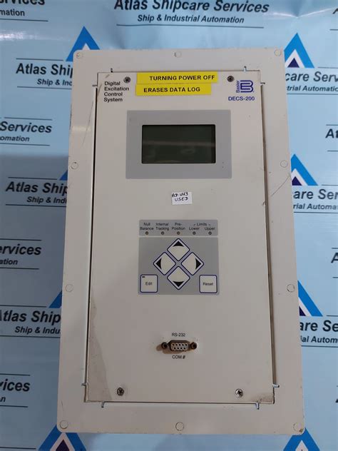 BASLER DECS-200 DIGITAL EXCITATION CONTROL SYSTEM – Atlas Shipcare Services