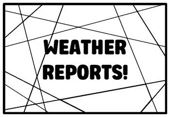 WEATHER REPORTS! Grade 2 Science Coloring Pages school resource by ...