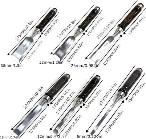 YAOBAO 6 Piece Wood Chisel Set for Woodworking Tools Wood India | Ubuy