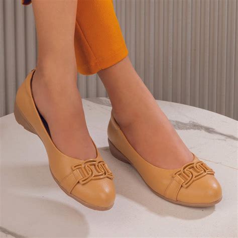 Buy Beige Women's Ballerinas - The Geom Beige | Tresmode