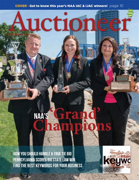 Auctioneer Magazine — September 2016 by National Auction Association ...