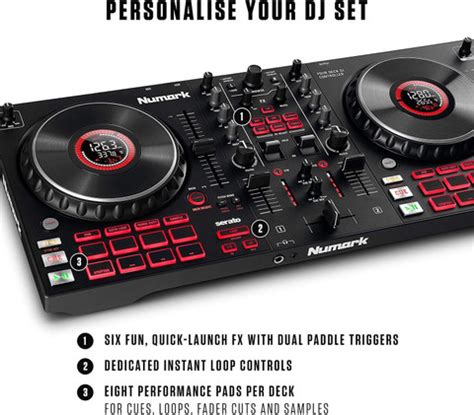 Numark Mixtrack Platinum FX – DJ Controller For Serato DJ with 4 Deck ...