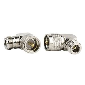 N Female to UHF Male PL-259 Right Angle Connector Eagles (TM) (Pack of ...