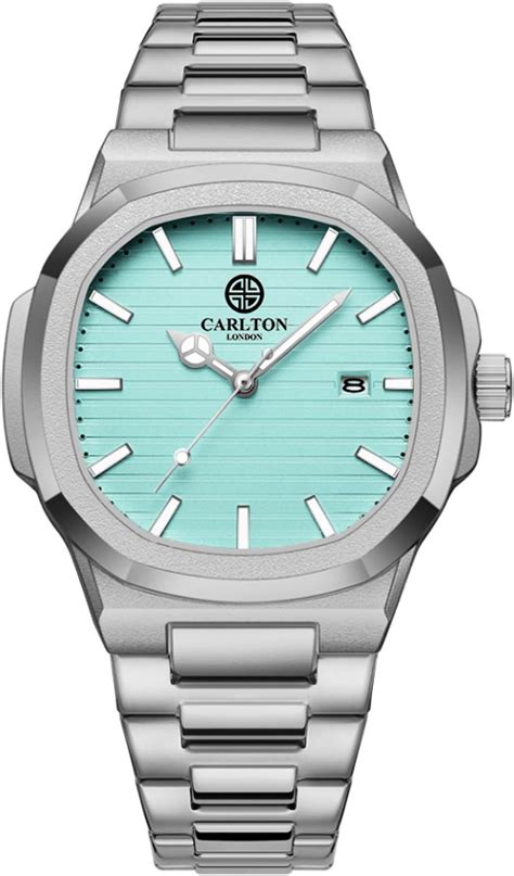 Carlton London Men Stainless Steel Analog Watch | Blue Waterproof ...