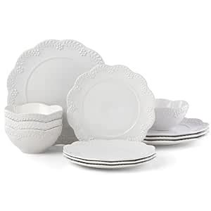 Buy Lenox 884535 Chelse Muse Floral White 12 Piece Set Online at Low ...