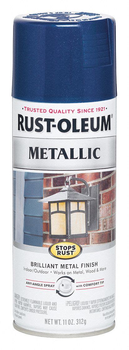 RUST-OLEUM, Std Spray Paints, Gen Purpose Spray Paint, Metallic Spray ...