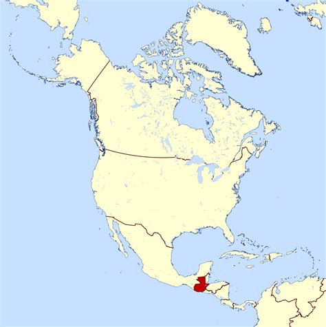 Guatemala Location On Latin America Map