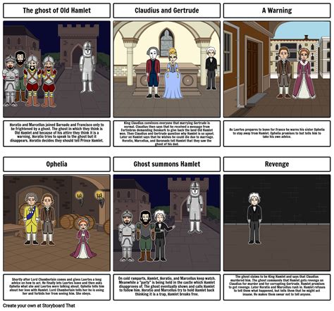 Hamlet Act 1 Storyboard by 47f4fd82