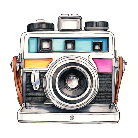 Premium Photo | Beautiful Polaroid camera clipart illustration