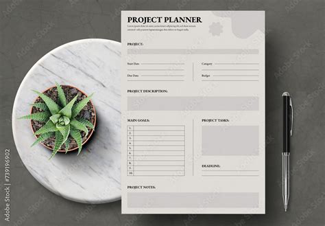 Image result for Project Planner Template
