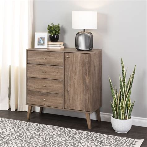 Prepac Milo Drifted Gray 4-Drawer Accent Chest at Lowes.com